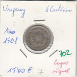 CR0702 MONEDA URUGUAY 1 CENTESIMO 1908