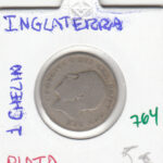 CR0764 MONEDA INGLATERRA 1 CHELIN PLATA