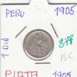 CR0878 MONEDA PERU 1 DINO 1905 PLATA