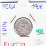 CR0882 MONEDA PERU 1 DINO 1906 PLATA