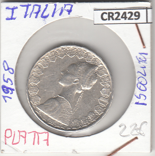 CR2429 CR2429 MONEDA ITALIA 500 LIRAS 1958 PLATA - Imagen 1