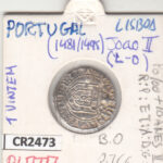 CR2473 MONEDA PORTUGAL JOAO II 1481-1495 1 VINTEM PLATA BO