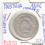 CR2482 MONEDA AUSTRIA FRANCISCO II 20 KREUSER 1806 PLATA