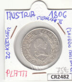 CR2482 MONEDA AUSTRIA FRANCISCO II 20 KREUSER 1806 PLATA