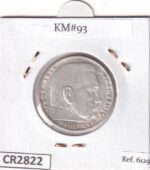 CR2822 MONEDA ALEMANIA 2 MARCOS 1937 PLATA - Imagen 2