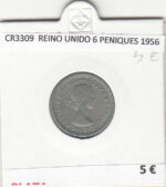 CR3309 MONEDA REINO UNIDO 6 PENIQUES 1956 MBC