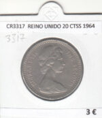 CR3317 MONEDA REINO UNIDO 20 CENTIMOS 1964 MBC