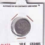 CR3485 MONEDA ESPAÑA ALFONSO XII 50 CENTIMOS 1880 MSM