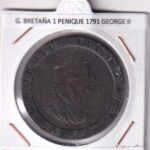 CR3578 MONEDA GRAN BRETAÑA 1 PENIQUE 1791 GEORGE II