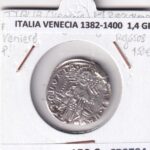 CR3784 MONEDA ITALIA VENECIA 1382-1400 PLATA