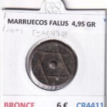CR4411 MONEDA MARRUECOS FALUS BRONCE 4,95 GR