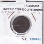 CR4426 MONEDA ALEMANIA IMPERIO TEDESCO 2 PFENNING