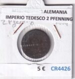 CR4426 MONEDA ALEMANIA IMPERIO TEDESCO 2 PFENNING