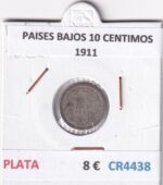 CR4438 MONEDA PAISES BAJOS 10 CENTIMOS 1911 PLATA