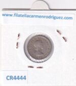 CR4444 MONEDA NUEVA ZELANDA 6 PENIQUES JORGE VI 1957 CU-NI - Imagen 2