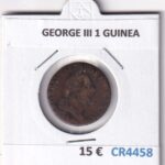 CR4458 MONEDA GEORGE III 1 GUINEA REY DE REINO UNIDO,FRANCIA E IRLANDA