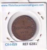CR4459 MONEDA ALEMANIA 1 DUCADO 1850 9,39 GR COBRE - Imagen 2