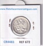 CR4483 MONEDA RUSIA 20 KOPEKS NICOLAS II 1915 3,6 GR PLATA - Imagen 2