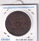 CR4484 MONEDA PORTUGAL 20 REIS 1867 LUIS I 25,5 GR COBRE - Imagen 2