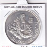 CR4488 MONEDA PORTUGAL 1000 ESCUDOS 2000 D. JOAO DE CASTRO