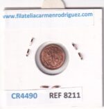 CR4490 MONEDA RUSIA 1/4 KOPECK 1900 RBO 0,78 GR COBRE - Imagen 2