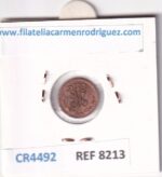 CR4492 MONEDA RUSIA 1/4 KOPECK 1900 RBO 0,78 GR COBRE - Imagen 2