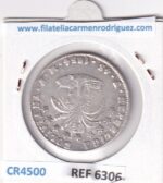 CR4500 MONEDA BOLIVIA 4 SOLES 1854 POTOSI 13,3 GR PLATA - Imagen 2