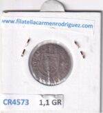 CR4573 MONEDA SUIZA 1 CHELIN 1736 ZURICH VELLON - Imagen 2