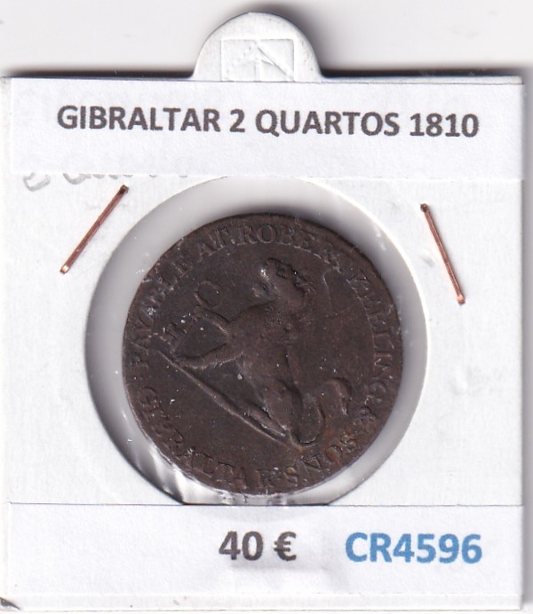 CR4596 CR4596 MONEDA GIBRALTAR 2 QUARTOS 1810 - Imagen 1