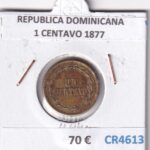 CR4613 MONEDA REPUBLICA DOMINICANA 1 CENTAVO 1877