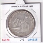 CR4618 MONEDA JAMAICA 1 DÓLAR 1982 CUPRONIQUEL