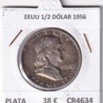 CR4634 MONEDA EEUU 1/2 DÓLAR 1956 PLATA