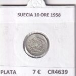 CR4639 MONEDA SUECIA 10 ORE 1958 PLATA