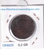 CR4655 MONEDA REINO UNIDO 1/2 PENIQUE 1854 - Imagen 2
