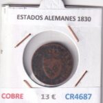 CR4687 MONEDA ESTADOS ALEMANES 1830 COBRE