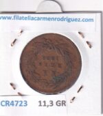 CR4723 MONEDA PORTUGAL LUIS I 20 REIS 1883 BRONCE - Imagen 2