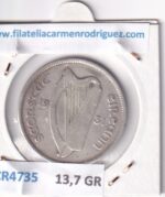 CR4735 MONEDA IRLANDA 1/2 CORONA 1981 PLATA - Imagen 2