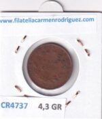 CR4737 MONEDA MALASIA BRITANICA VICTORIA 1/2 CENTIMOS 1845 COBRE - Imagen 2