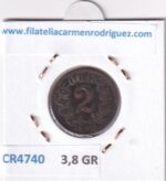 CR4740 MONEDA NORUEGA 2 MINESALES 1876 BRONCE - Imagen 2