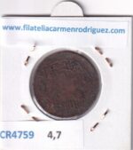 CR4759 MONEDA TUNEZ 5 CENTIMOS 1917 - Imagen 2