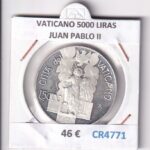 CR4771 MONEDA VATICANO 5000 LIRAS JUAN PABLO II