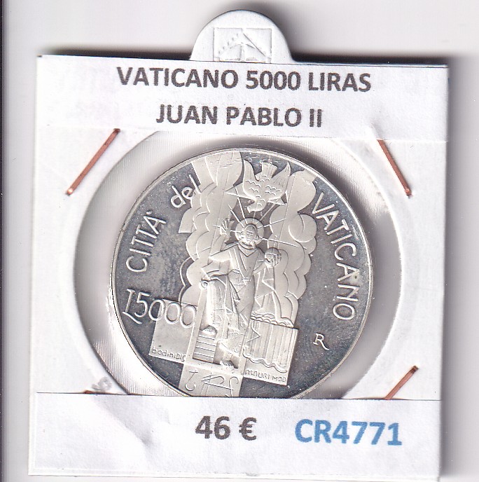CR4771 CR4771 MONEDA VATICANO 5000 LIRAS JUAN PABLO II - Imagen 1