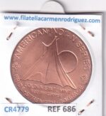 CR4779 MONEDA EEUU 1 ONZA COBRE - Imagen 2