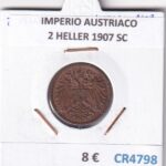 CR4798 MONEDA IMPERIO AUSTRIACO 2 HELLER 1907 SC