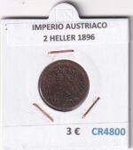 CR4800 MONEDA IMPERIO AUSTRIACO 2 HELLER 1896