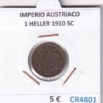 CR4801 MONEDA IMPERIO AUSTRIACO 1 HELLER 1910 SC