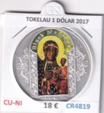 CR4819 MONEDA TOKELAU 1 DÓLAR 2017 CUPRO-NIQUEL