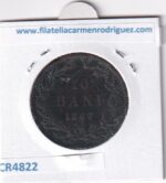 CR4822 MONEDA  RUMANIA 10 BANI 1867 COBRE - Imagen 2