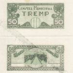 CRBL0070 PRUEBA 2 BILLETES  TREMP 50 CENTIMOS