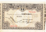 CRBL0139 BILLETE ESPAÑA BILBAO 25 PESETAS 1937 MBC
